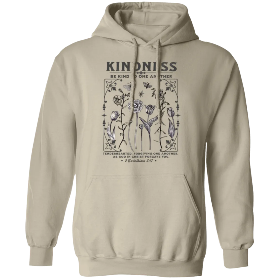 Kindness Hoodie - Christian Design - Be Kind to One Another - Gildan