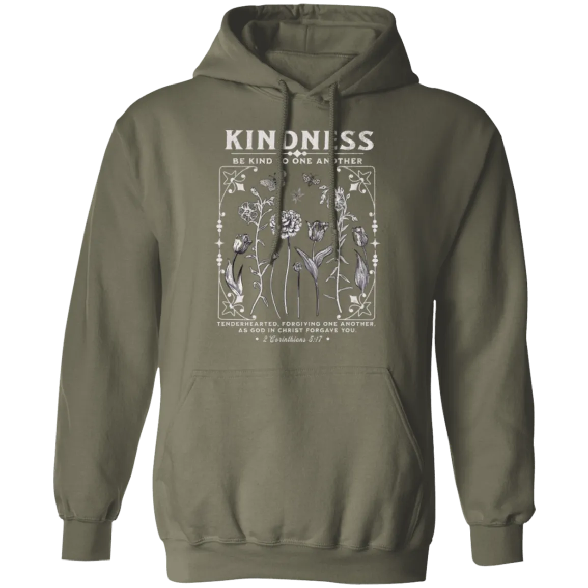 Kindness Hoodie - Christian Design - Be Kind to One Another - Gildan
