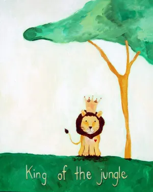 King of the Jungle - Nursery Quote Art