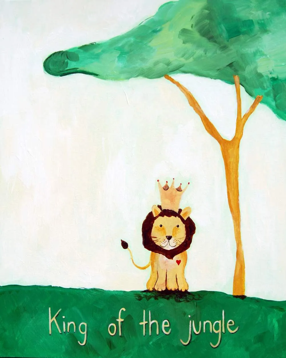 King of the Jungle - Nursery Quote Art