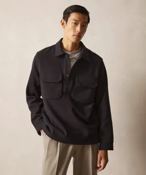 Knit Military Popover