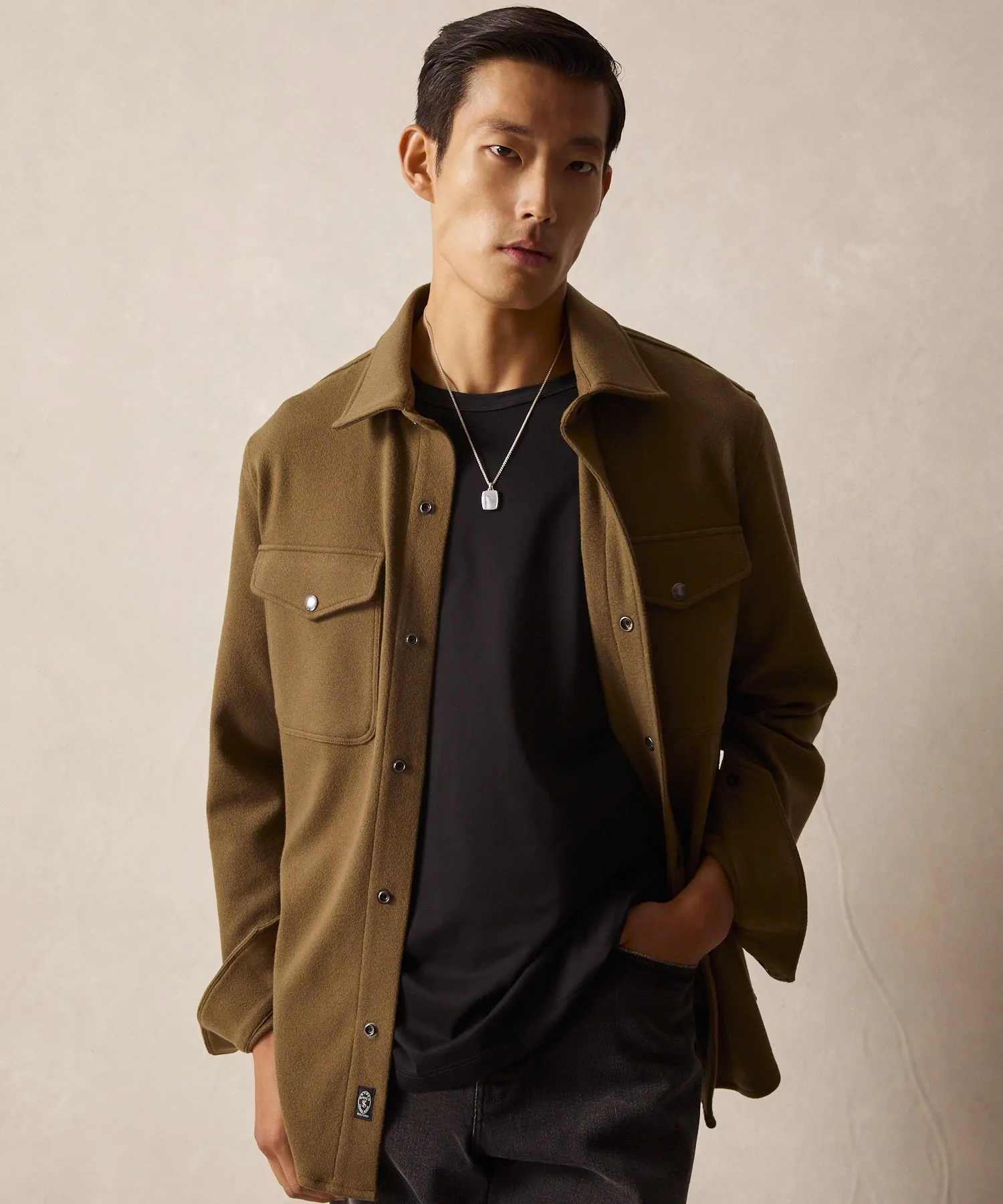 Knit Military Shirt