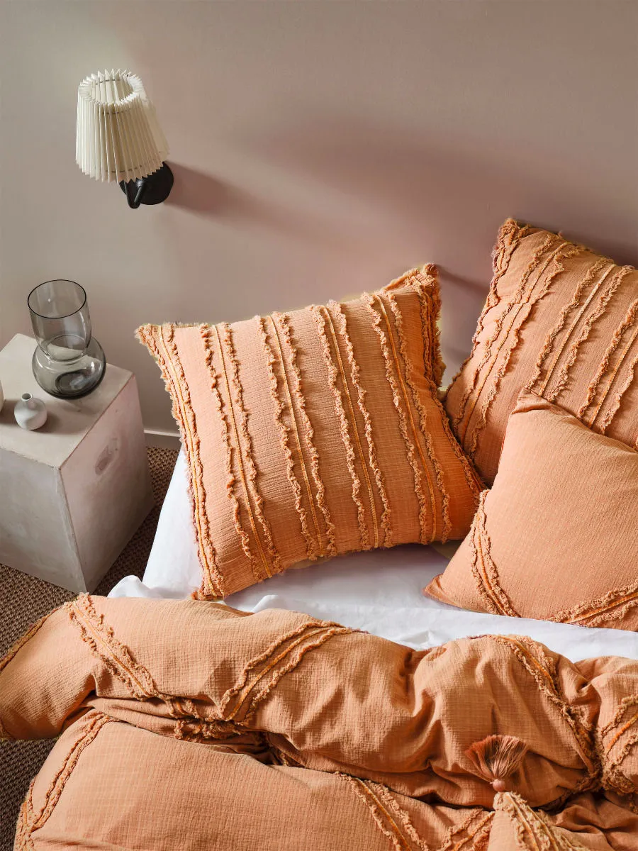 LINEN HOUSE HEATHER BRANDY QUILT COVER SET
