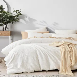 Linen House Off White Pavlova Duvet Cover Set