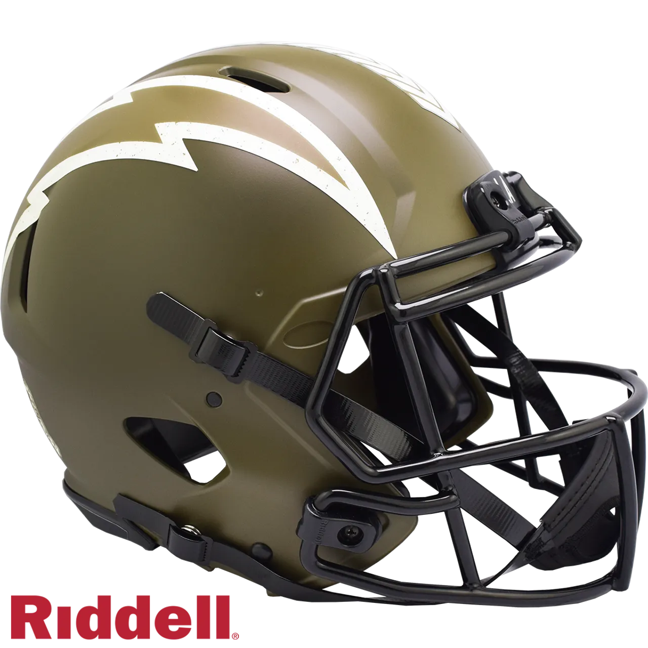Los Angeles Chargers Helmet Riddell Authentic Full Size Speed Style Salute To Service