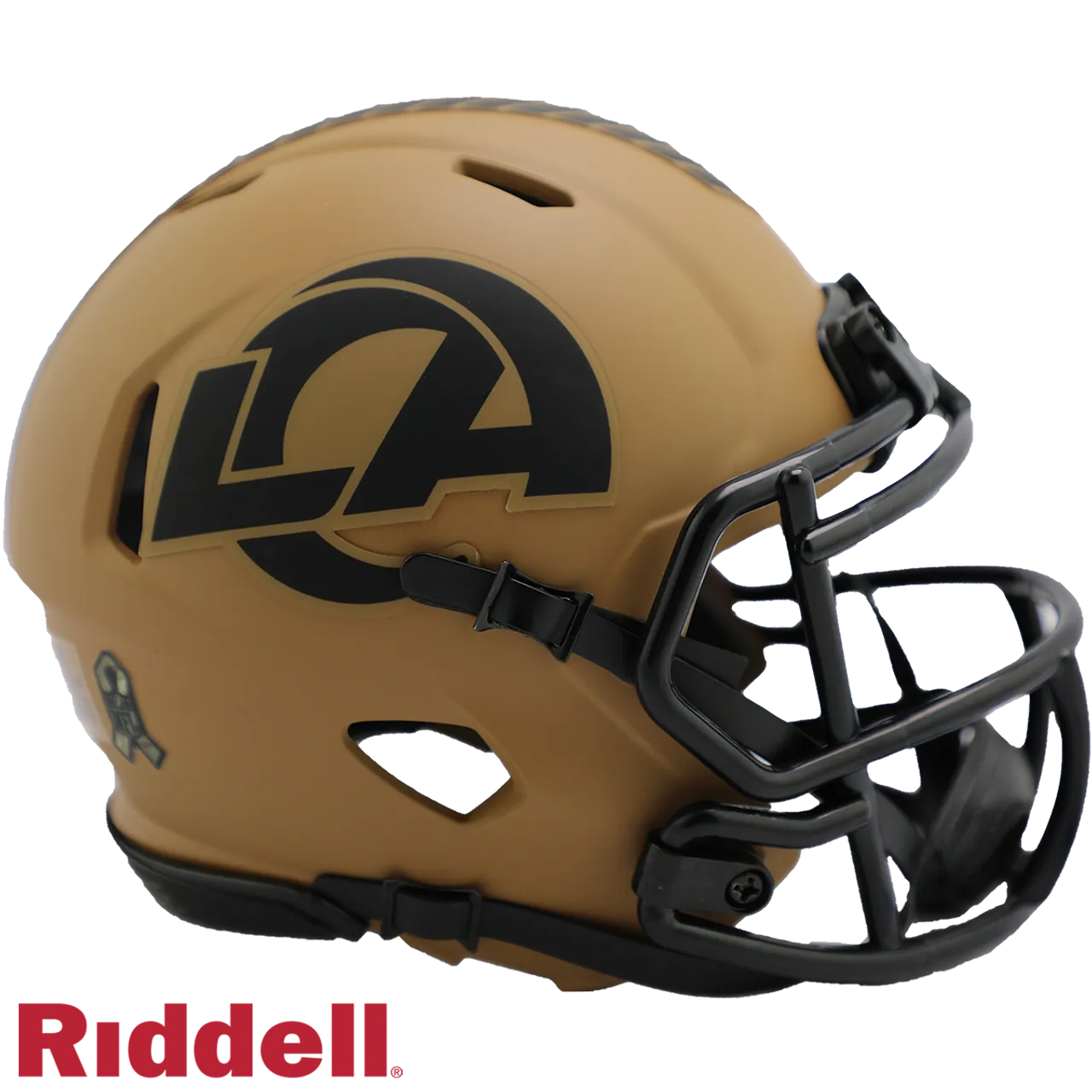 Los Angeles Rams Helmet Riddell Replica Mini Speed Style Salute To Service 2023