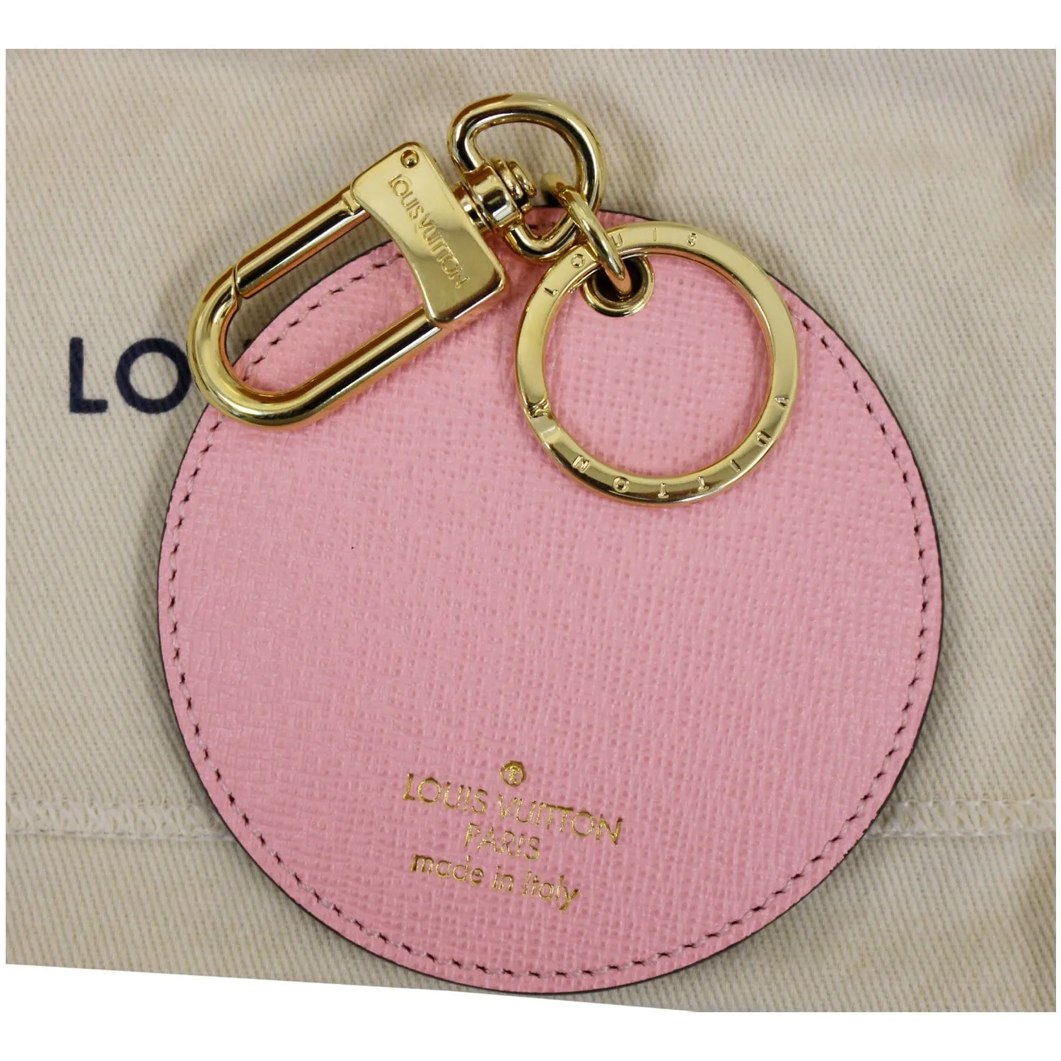 LOUIS VUITTON Jungle Print Key Holder Bag Charm