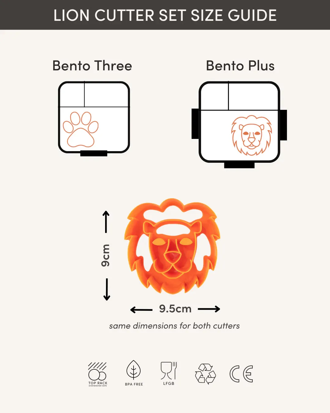 Lunch Punch Sandwich Cutter Set - Lion