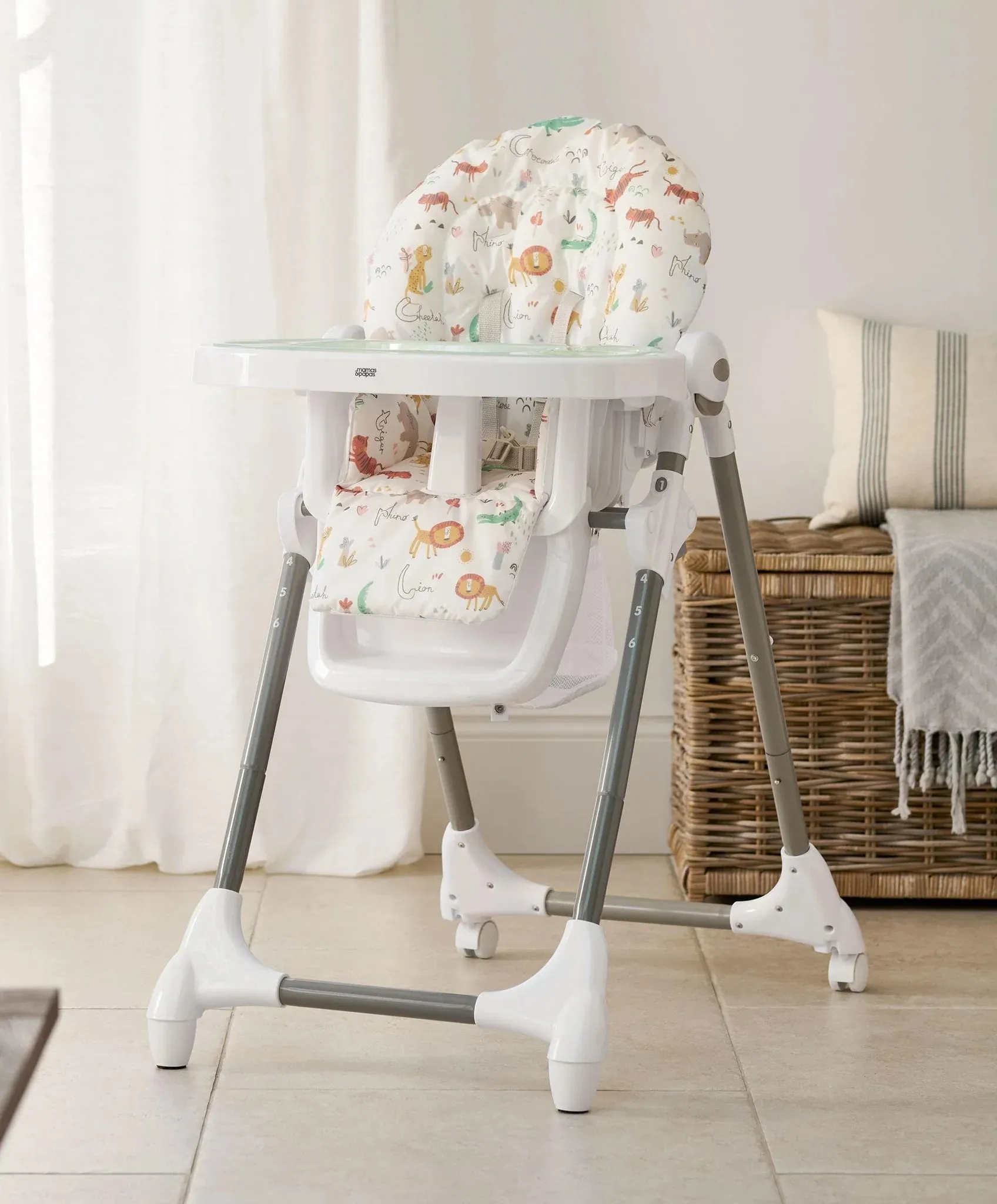 Mamas & Papas Snax Highchair - Jungle Alphabet