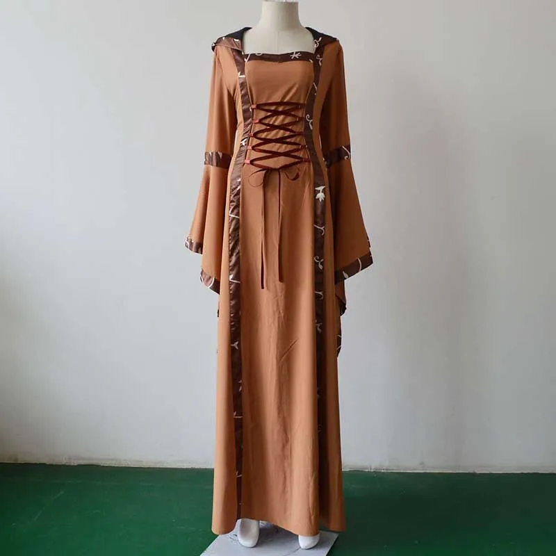Medieval Court Long Dress Halloween Cosplay Costume 18066