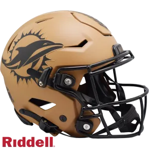 Miami Dolphins Helmet Riddell Authentic Full Size SpeedFlex Style Salute To Service 2023