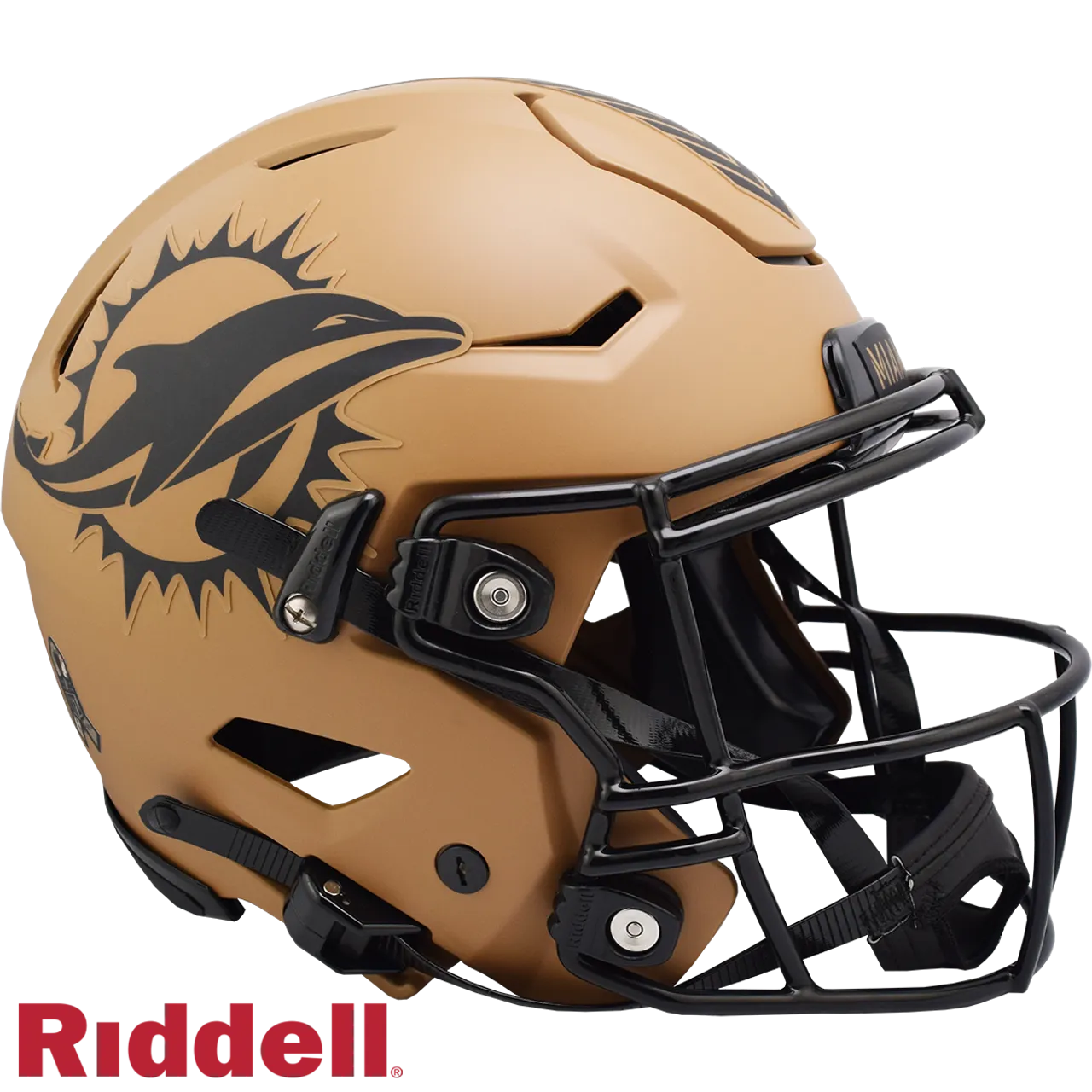 Miami Dolphins Helmet Riddell Authentic Full Size SpeedFlex Style Salute To Service 2023