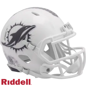 Miami Dolphins Helmet Riddell Replica Mini Speed Style Salute To Service 2024