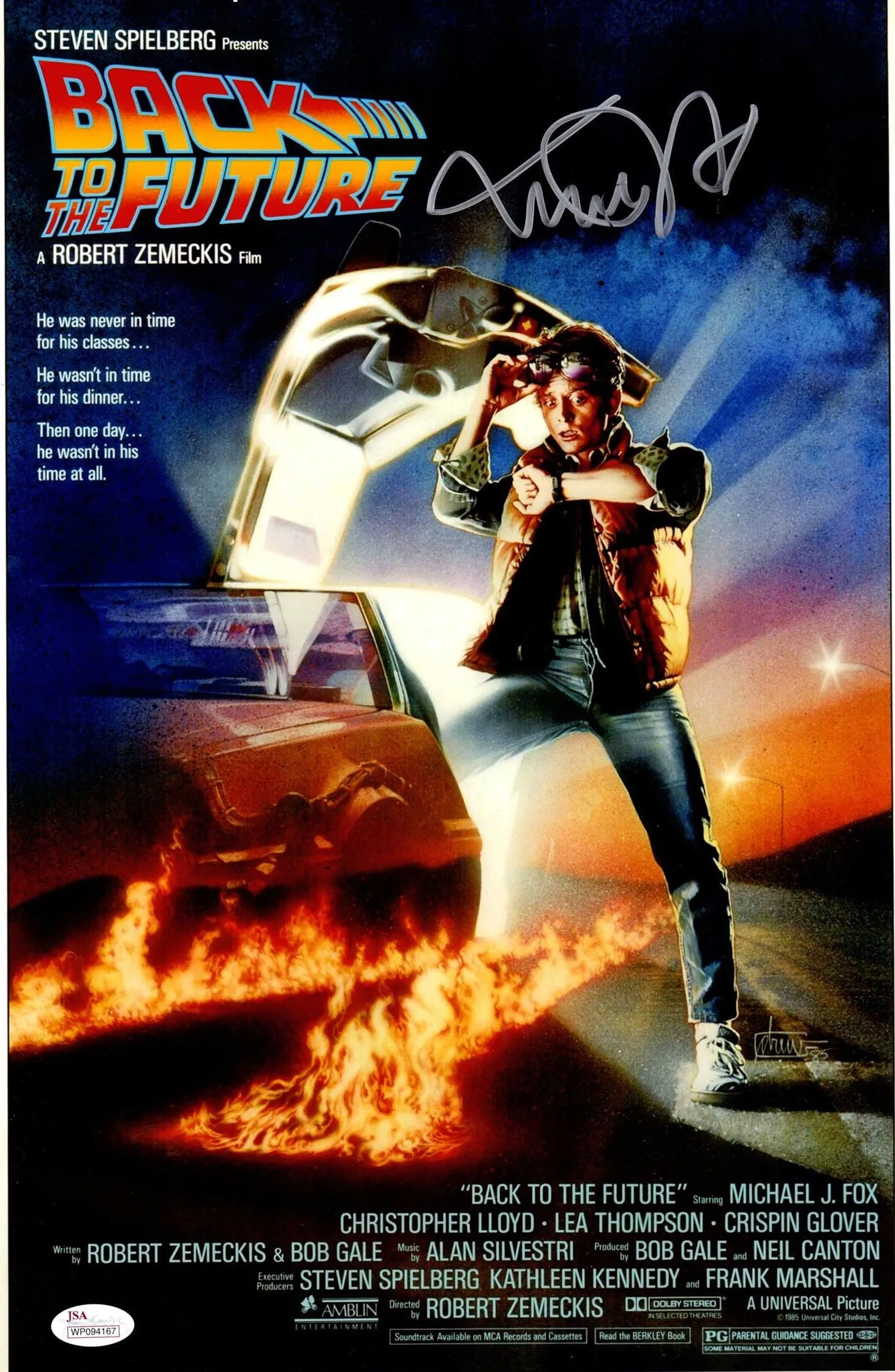 Michael J. Fox Signed Autographed "Back to the Future" 11x17 Movie Poster (JSA COA)