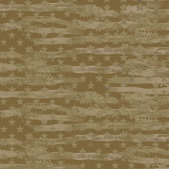 MILITARY-Camo Flag Blender-100% Cotton-1341KHAKI