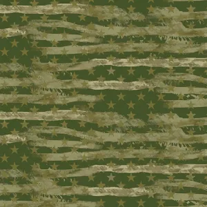 MILITARY-Camo Flag Blender-100% Cotton-1341SAGE