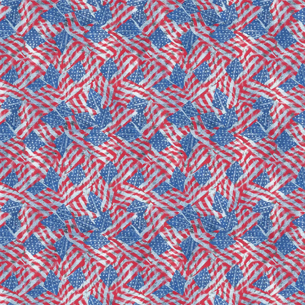 MILITARY-Flag Allover-100% Cotton-1255FLAG