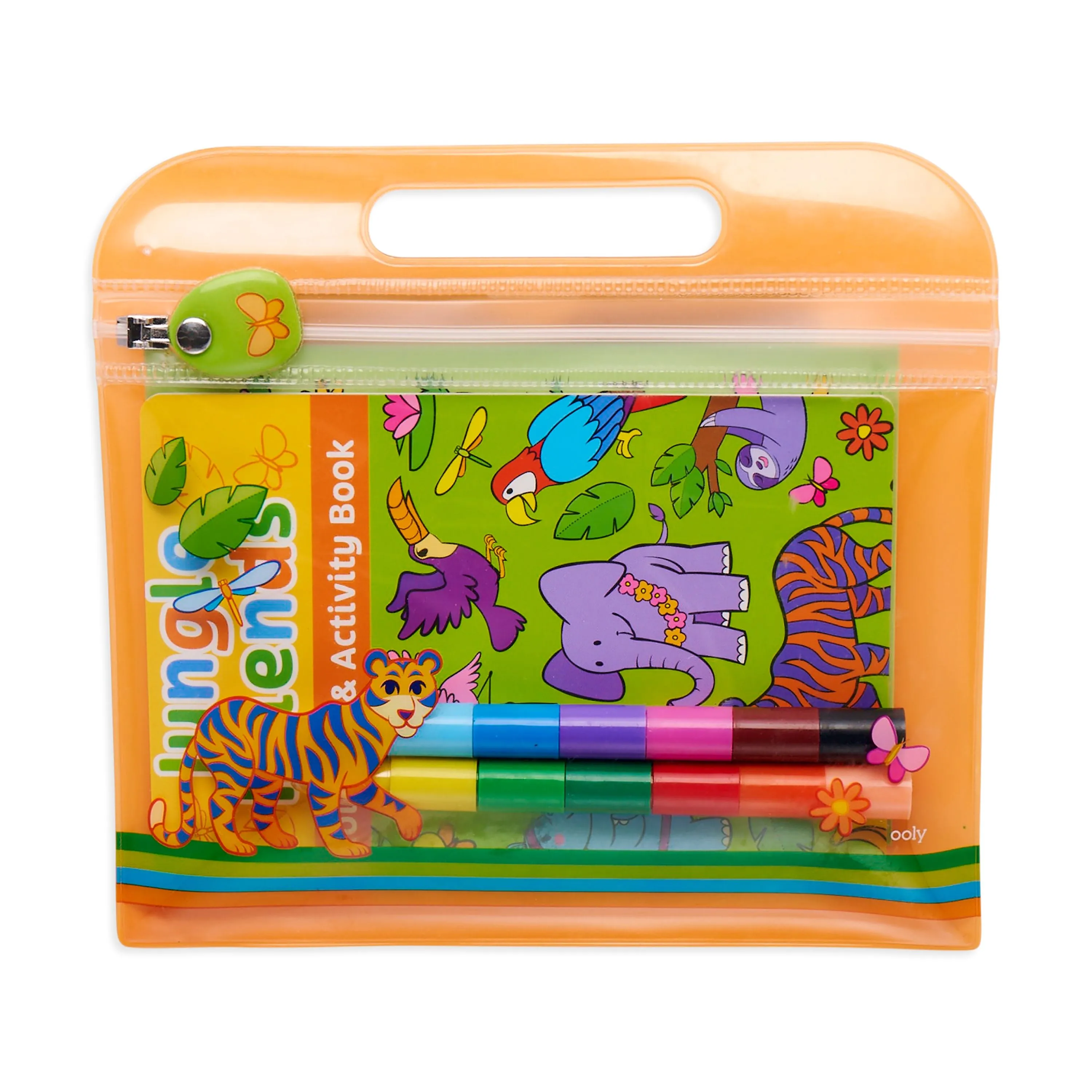 mini traveler coloring and activity kit - jungle friends