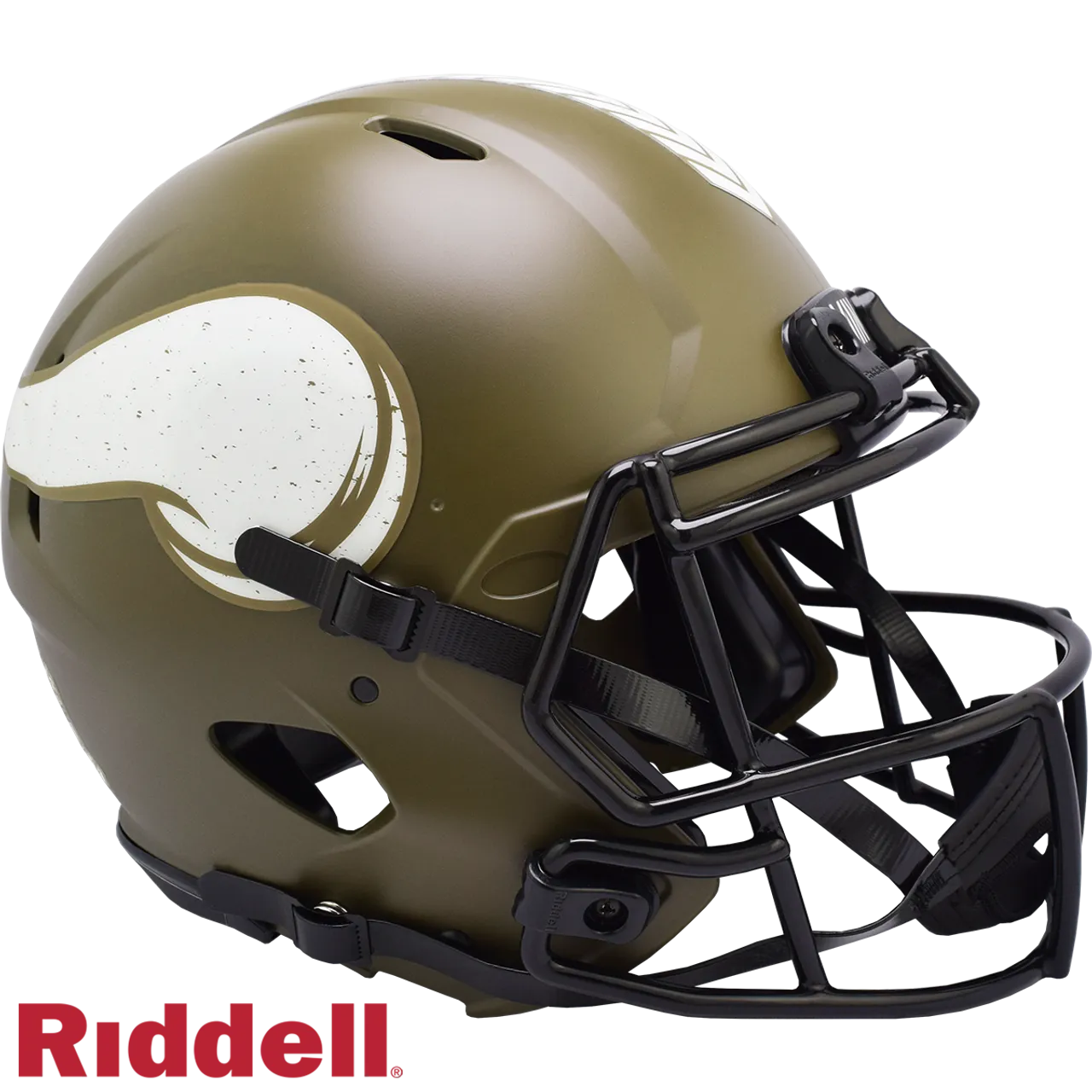 Minnesota Vikings Helmet Riddell Authentic Full Size Speed Style Salute To Service
