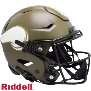 Minnesota Vikings Helmet Riddell Authentic Full Size SpeedFlex Style Salute To Service