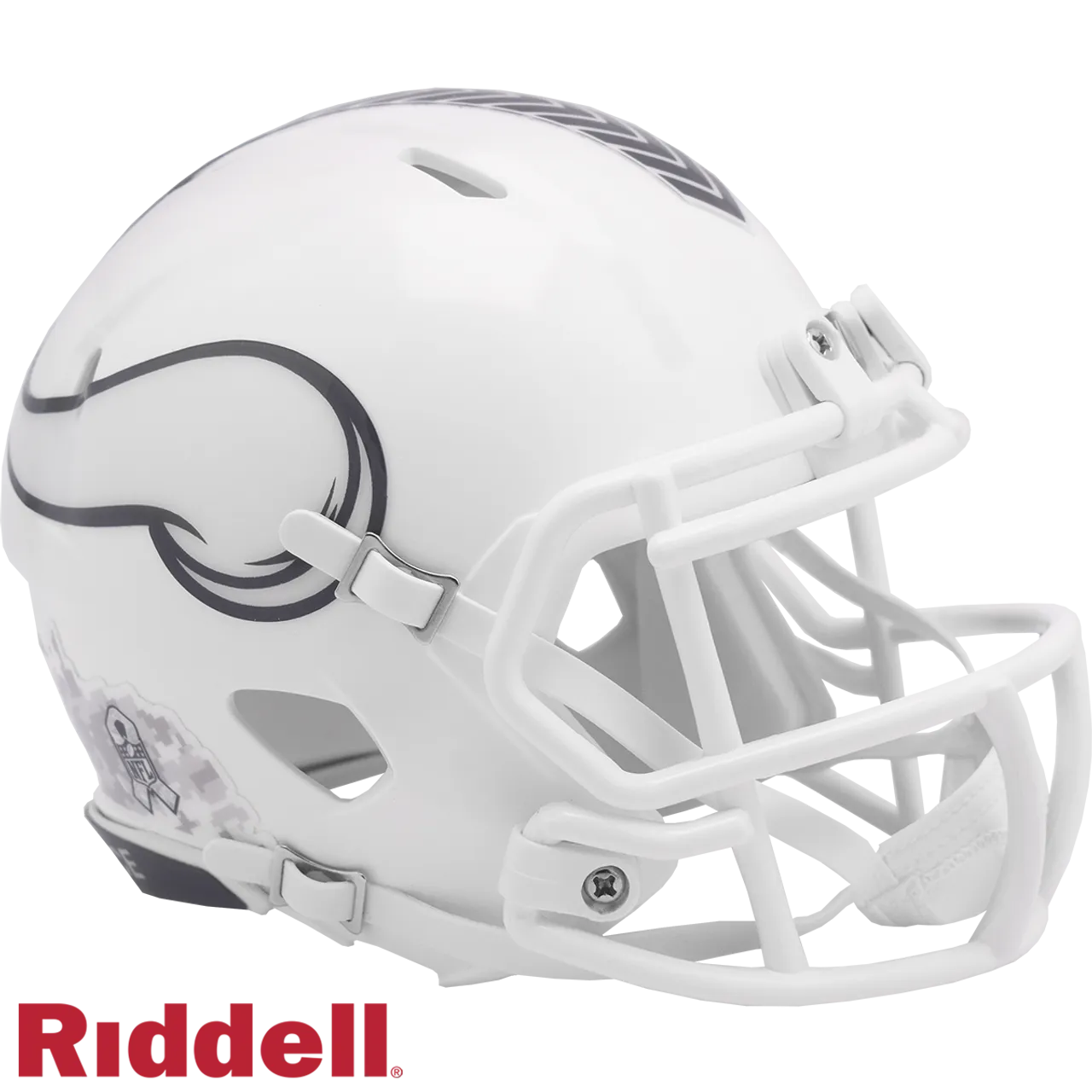Minnesota Vikings Helmet Riddell Replica Mini Speed Style Salute To Service 2024