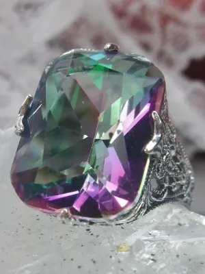 Mystic Topaz Ring, Vintage Jewelry #D202
