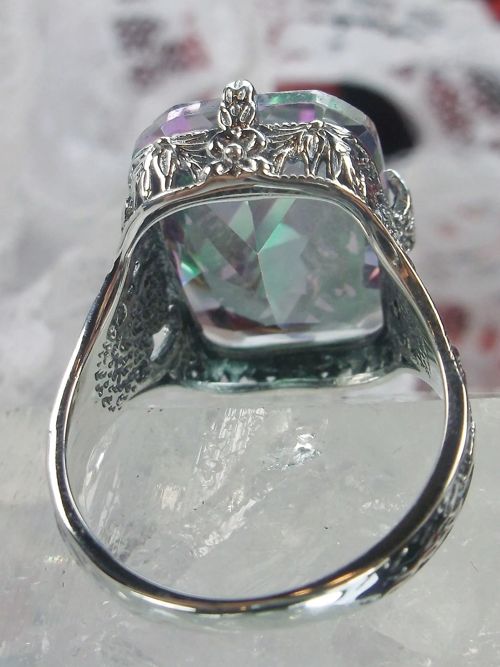 Mystic Topaz Ring, Vintage Jewelry #D202