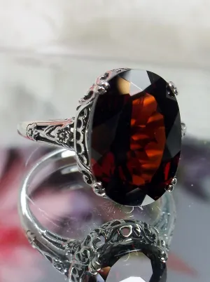 Natural Garnet Ring, Revival Edwardian Jewelry #D70
