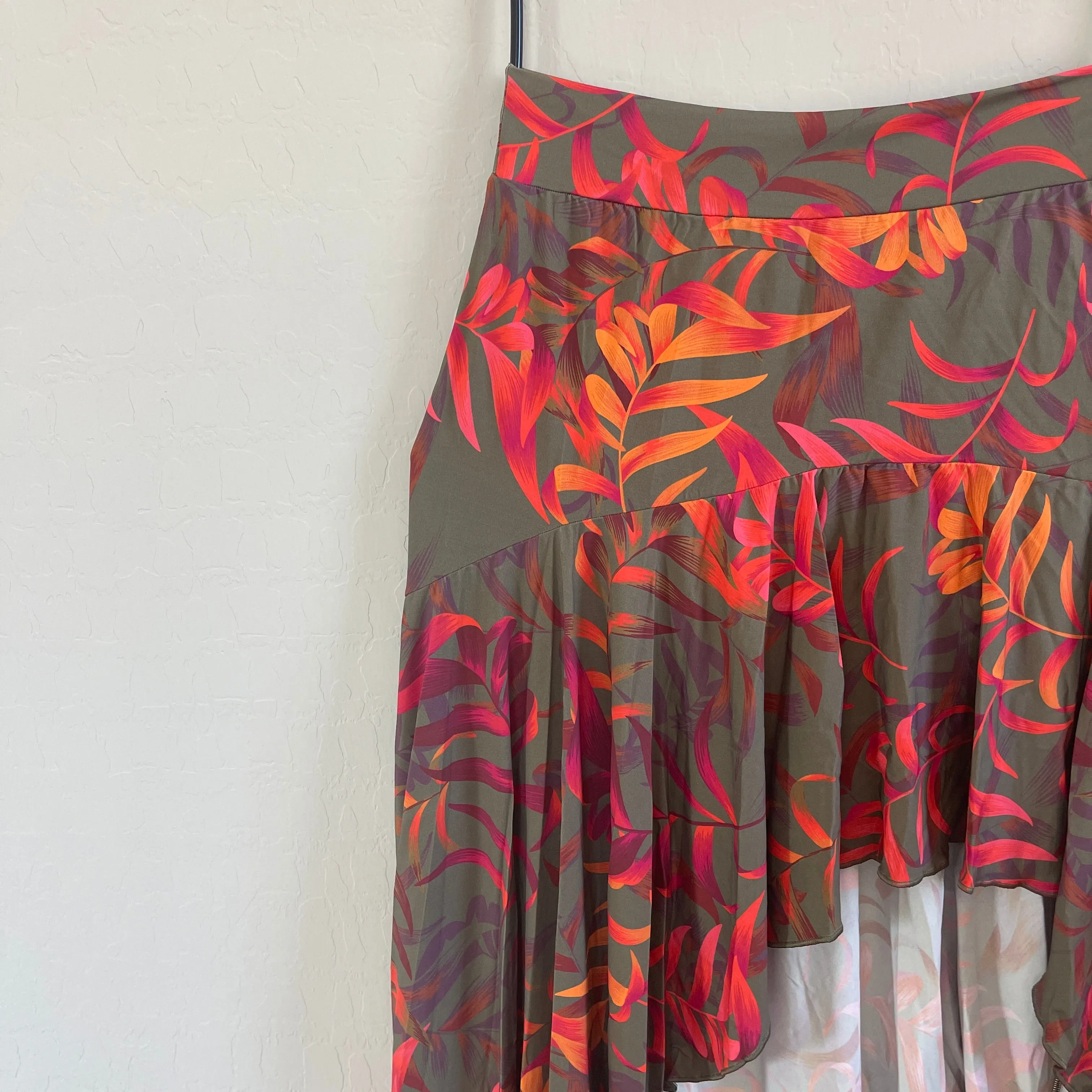 Neon Jungle High Low Skirt