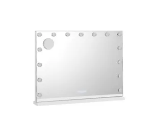 NEW Bluetooth Makeup Mirror 80X58cm Hollywood with Light Vanity Wall 18 LED