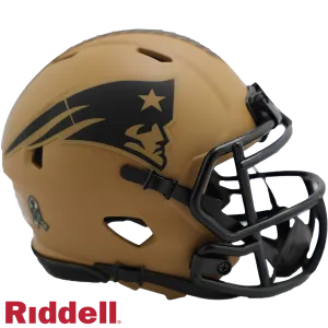 New England Patriots Helmet Riddell Replica Mini Speed Style Salute To Service 2023