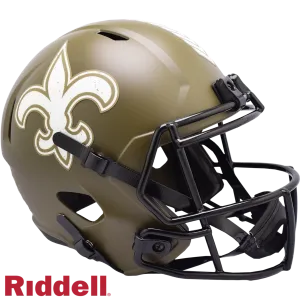 New Orleans Saints Helmet Riddell Replica Full Size Speed Style Salute To Service