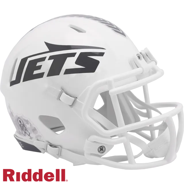 New York Jets Helmet Riddell Replica Mini Speed Style Salute To Service 2024