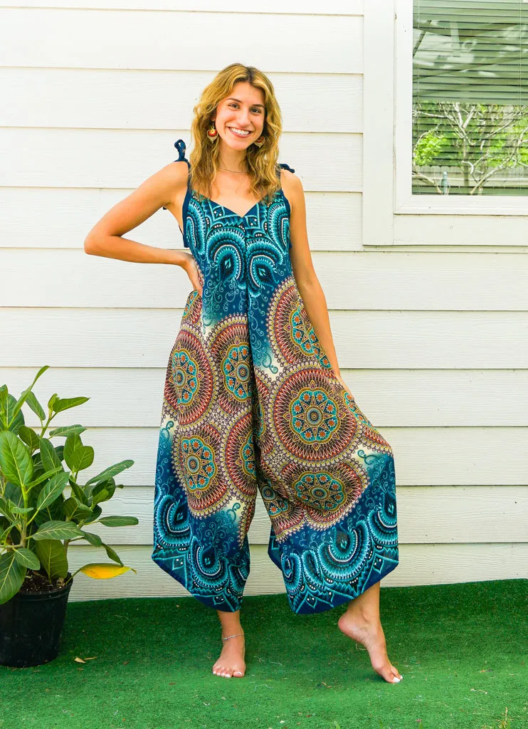 Ocean Mandala Boho Jumpsuit