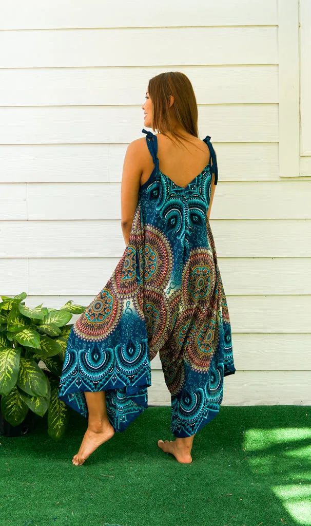 Ocean Mandala Boho Jumpsuit