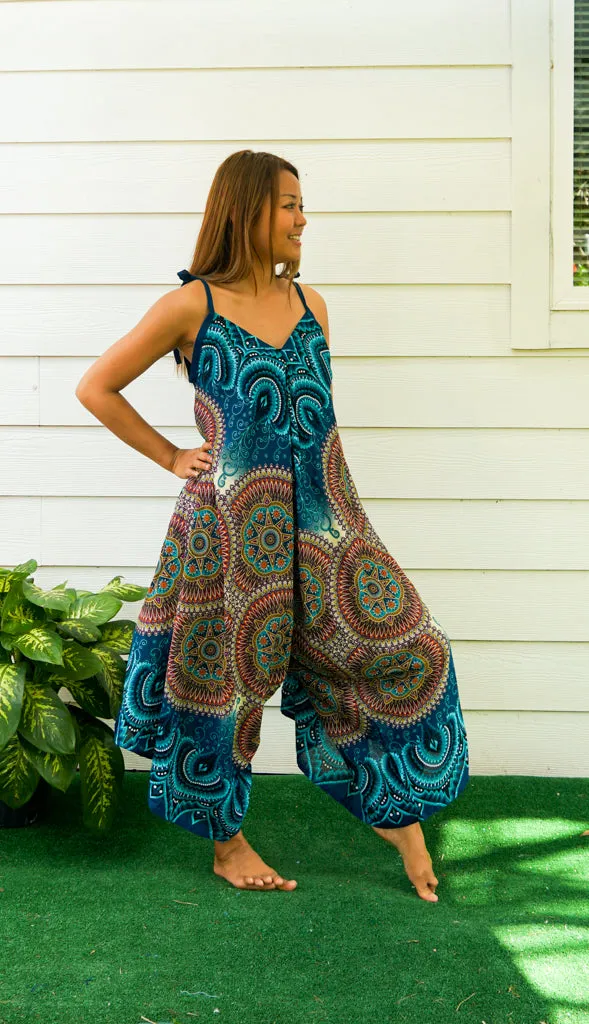 Ocean Mandala Boho Jumpsuit