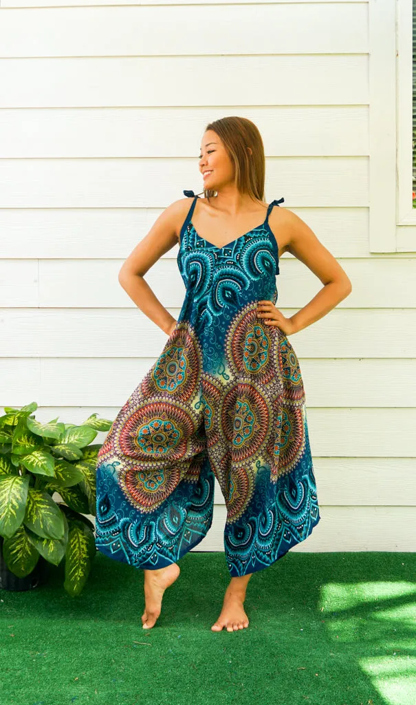 Ocean Mandala Boho Jumpsuit