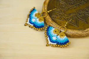 Ocean Mirage Micro Macrame Boho Earrings