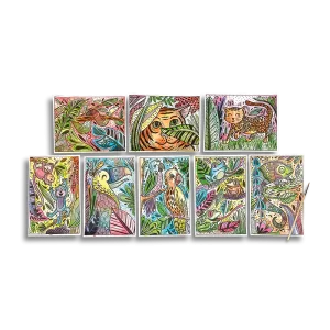 Ooly Hidden Colors Magic Paint Sheet - Magic Jungle
