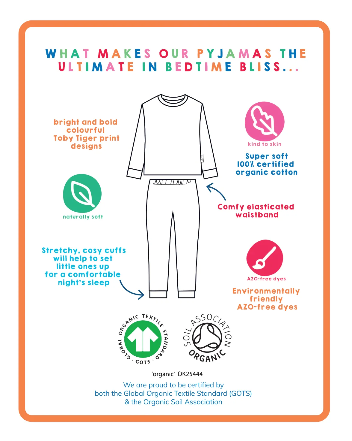 Organic Wild Cats Print Pyjamas
