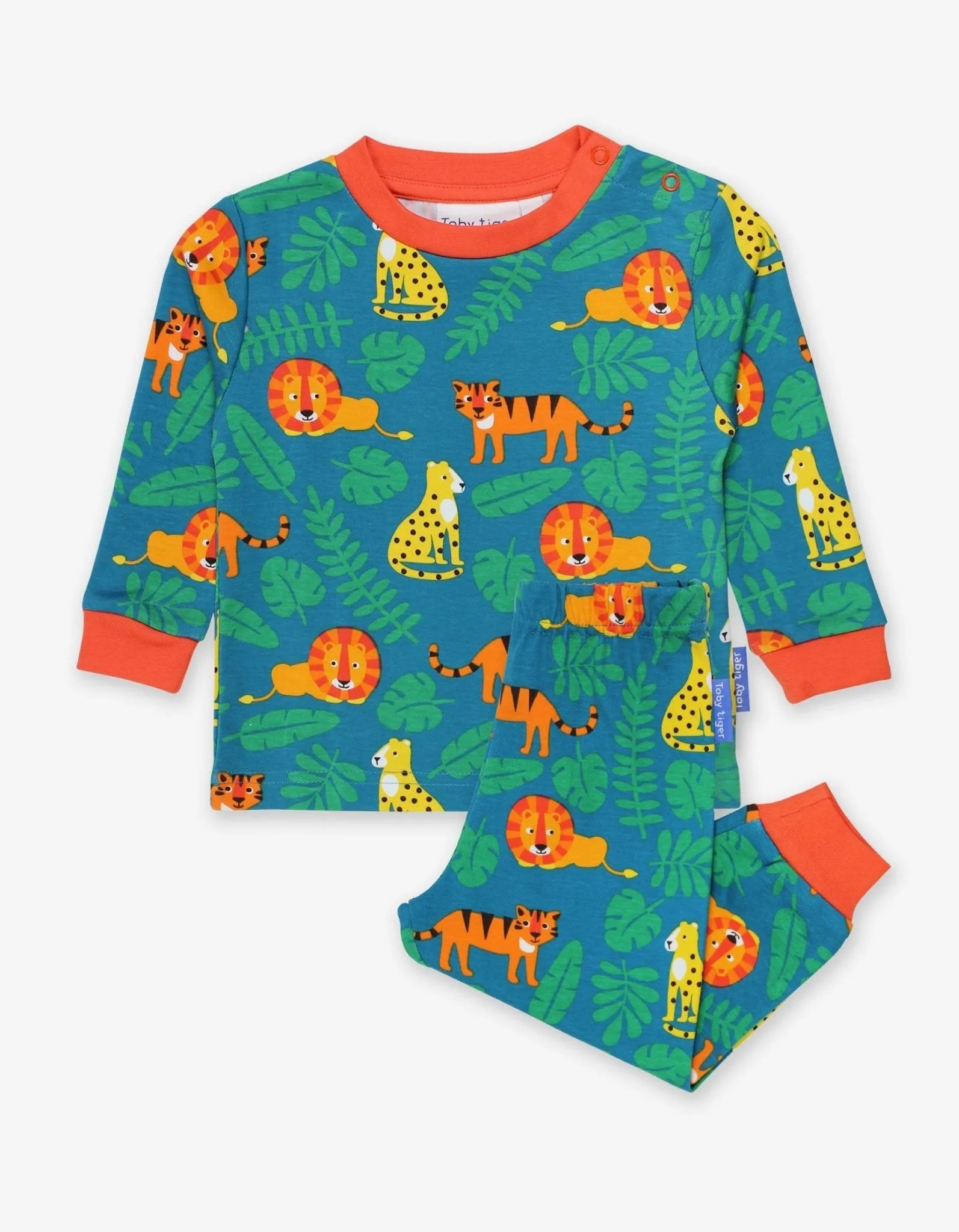 Organic Wild Cats Print Pyjamas