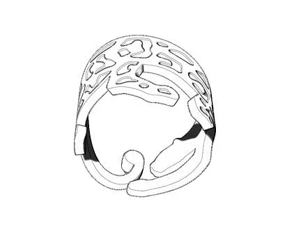 Panther Ring Enamel | Black