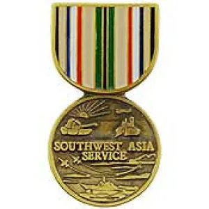 PINS- MEDAL, SW ASIA (1-3/16")
