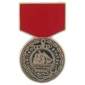 PINS- MEDAL, USN GOOD COND. (1-3/16")