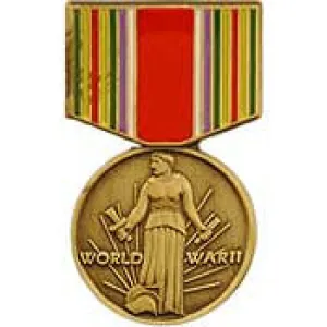 PINS- MEDAL, WWII VICTORY (1-3/16")