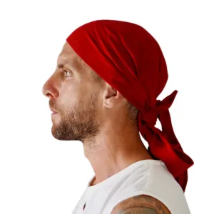 'Pirate Bandana' Medieval Hat - Maroon Red