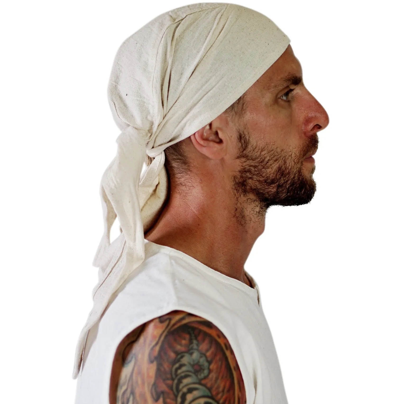 'Pirate Bandana' Medieval Hat - Natural