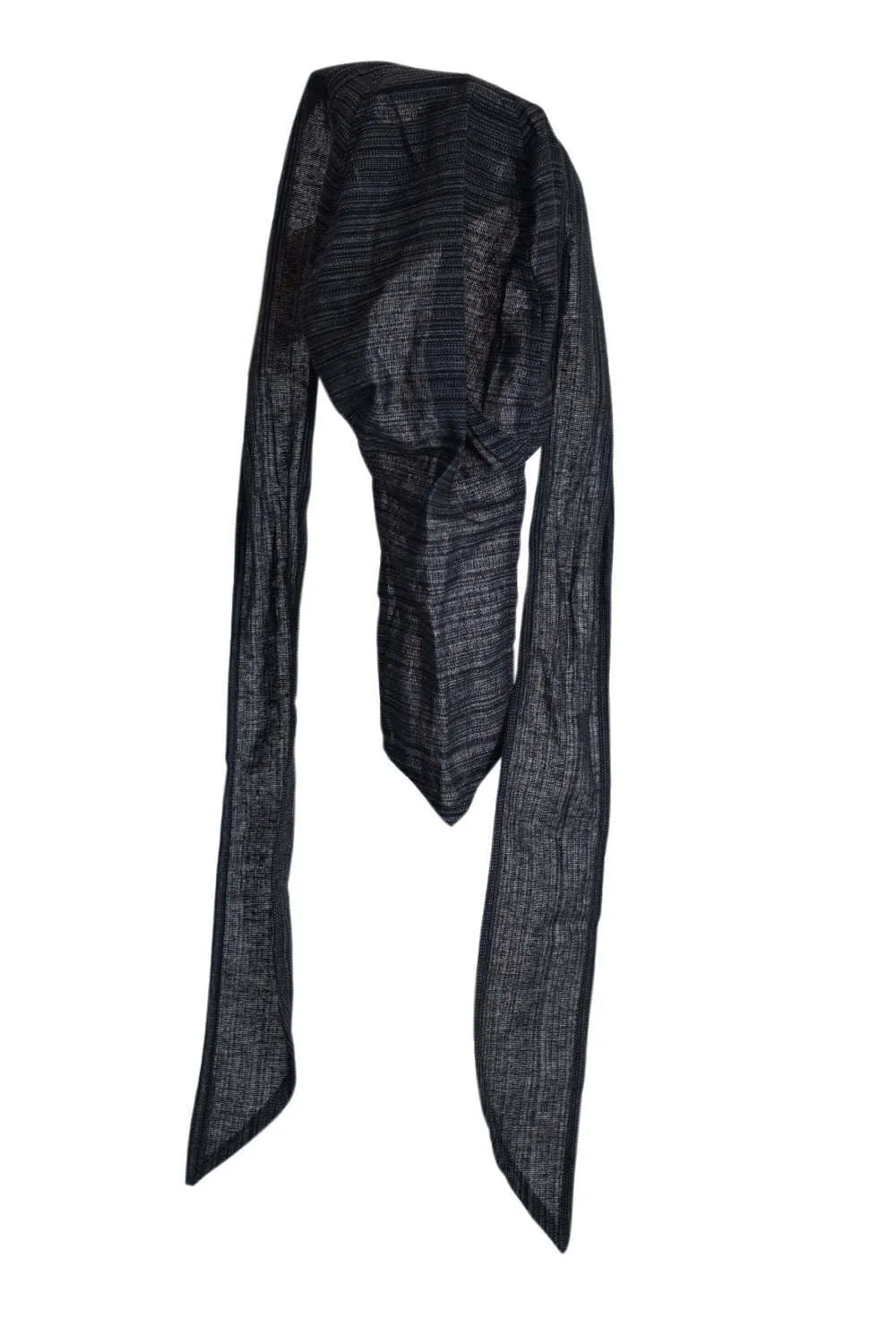 'Pirate Bandana' Medieval Hat, Silk - Black