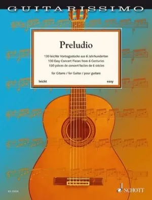 PRELUDIO 130 EASY CONCERT PIECES GUITAR