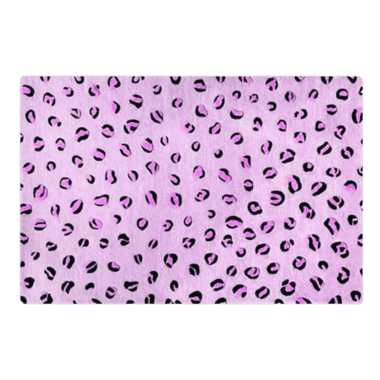 Purple Leopard Spots Hand Tufted Wool Rug